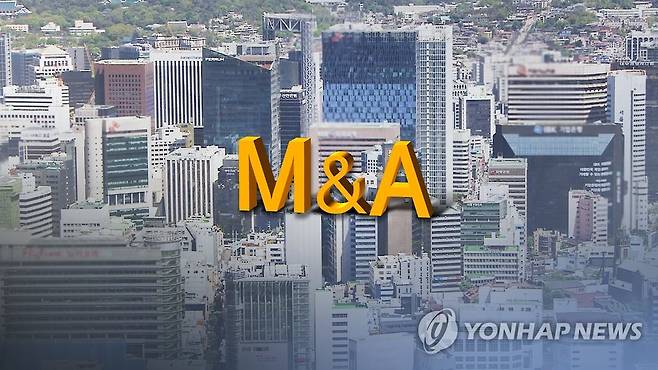 전경련 "한국 기업 M&A 건수, G5 국가 평균의 41%에 불과" (CG) [연합뉴스TV 제공]