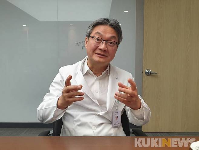 이동현 병원장은 “좋은 사람을 모셨으면 역량을 110% 발휘할 수 있도록 해줘야 한다”고 강조했다. 사진=신승헌 기자