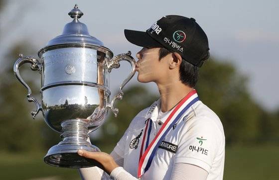 2017년 US여자오픈에서 우승한 박성현. [UPI=연합뉴스]