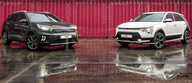 1세대 니로(왼쪽)와 2세대 니로. ⓒ기아