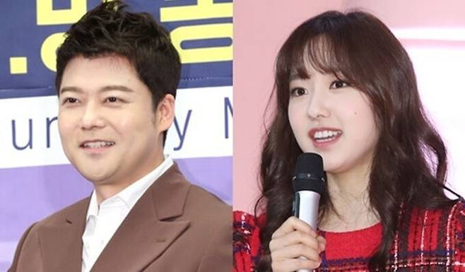 아나운서 출신 방송인 전현무(왼쪽)와 이혜성. 뉴스1