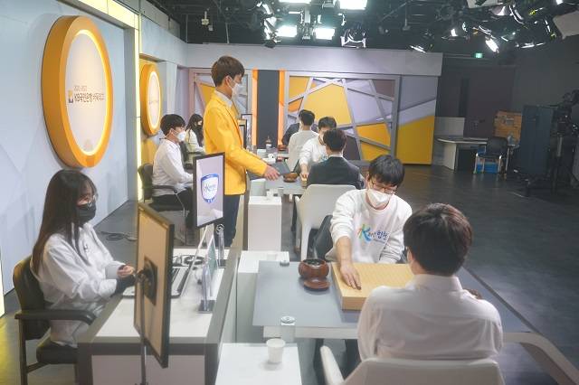 바둑리그 2021-22시즌 후반기 4라운드 4경기 전경. 사진=한국기원 제공
