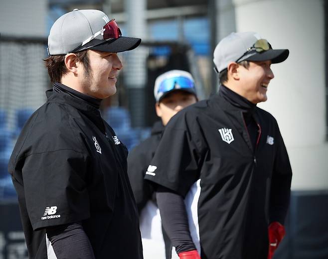 ▲ kt 박병호(왼쪽)와 황재균.