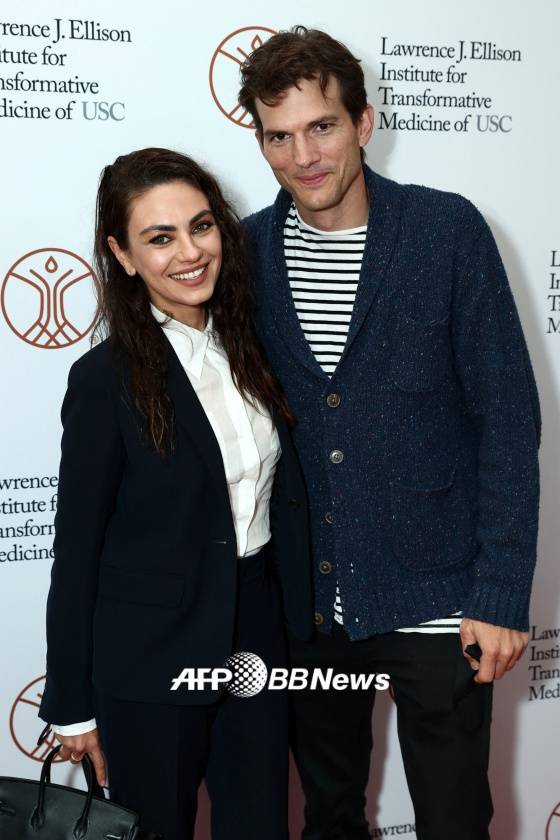 애쉬튼 커쳐, 밀라 쿠니스 /사진=/AFPBBNews=뉴스1