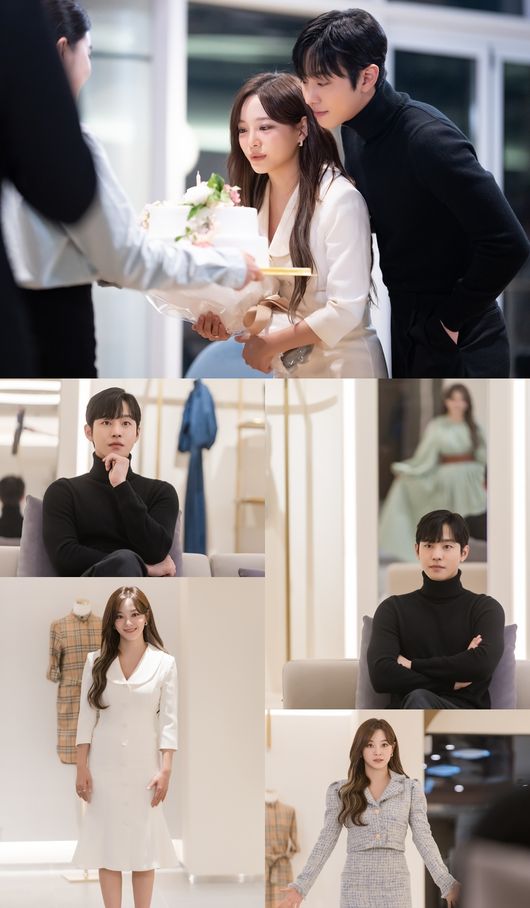 Ahn Hyo-seop and Kim Se-jeong, who are in a contract for a fake match, enjoy the date of fake first anniversary.In the SBS Mon-Tue drama In-house Match (directed by Park Sun-ho/playplay by Han Sul-hee, PR Hee/planned Kakao Entertainment/Produced Cross Pictures), Ahn Hyo-seop and Kim Se-jeong are telling stories of twisted male and female protagonists.Ahn Hyo-seop is presenting Fantasy Chemie by meeting a strange confrontational woman and meeting Kang Tae-moo, president of face genius who is changing in the daily life of Walker Holic, and Kim Se-jeong, president of the company, in the confrontation that went out as a big hit.In the last three episodes, Kang Tae-moo and Shin Ha-ri started a contract relationship and played a fake couple.Kang Tae-moo gave Shin Ha-ri a detailed character setting to deceive his grandfather Kang Da-gu (Lee Duk-hwa), and Shin Ha-ri responded and laughed with a detailed love setting that carefully calculated until the first meeting.In the meantime, Kang Tae-moo and Shin Ha-ri, who will take care of the 1st anniversary as a result of the postponement of the couple and immersion, will be portrayed in the 4th episode of In-A-Gyeong-Sun, which will be broadcast on March 8.The main characters say contract love, but viewers dating between the two people who are excited will cause a heartbeat.In the photo, Kang Tae-moo and Shin Ha-ri are preparing for a date at a luxurious editorial shop, which is a fake first anniversary, but Kang Tae-moo brings Shin Ha-ri to the editorial shop and buys beautiful clothes.Shin Ha-ri, who changes clothes while bewildered, and Kang Tae-moo, who looks at her, make her heart pound like a real lover.In addition, Kang Tae-moo and Shin Ha-ri, who date for the first anniversary at a nice restaurant, were also captured. Shin Ha-ri is turning off the cake candles, and Kang Tae-moo is standing close behind him as if he were guarding Shin Ha-ri.On this day, the two spend time together and know each other more.In particular, Shin Hari finds a caring corner of Kang Tae-moo, a tough boss, and Kang Tae-moo keeps caring about Shin Ha-ri without knowing himself.Viewers are also over-indulging in the contract love between the two, who are fake but thrilled, and expectations are rising for the first anniversary date that will pour out the excitement.On the other hand, SBS Mon-Tue drama In-house Match is based on the same name webtoon and web novel of Kakao page, and it will be broadcast at 10:04 pm on Tuesday, March 8th.crosspictures