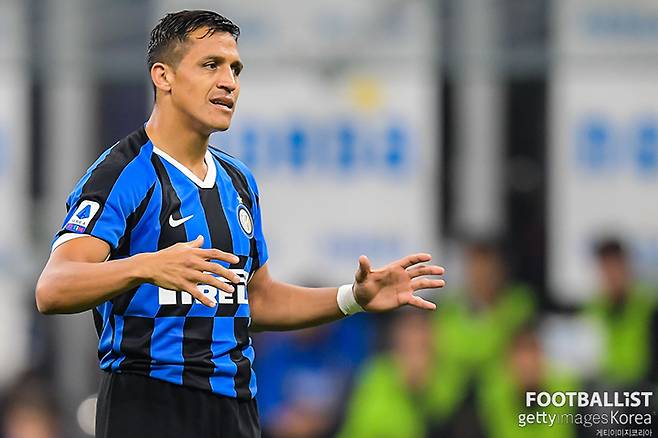 알렉시스 산체스(인테르밀란). 게티이미지코리아