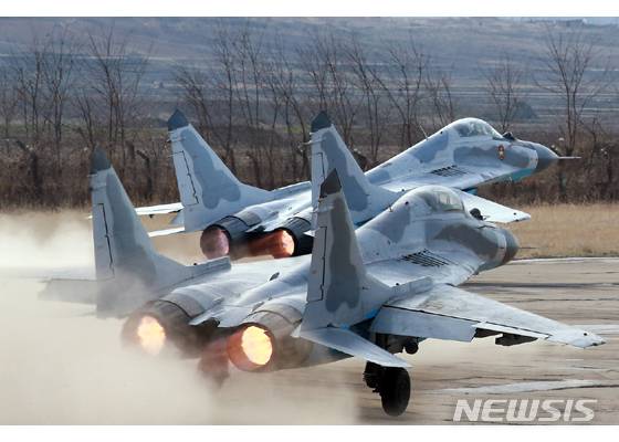 [서울=뉴시스] 미그29기