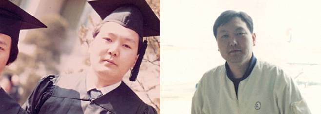 대학 졸업식에서 학사모를 쓴 윤 당선인 (오른쪽)9수 만에 사법고시에 합격한 윤 당선인