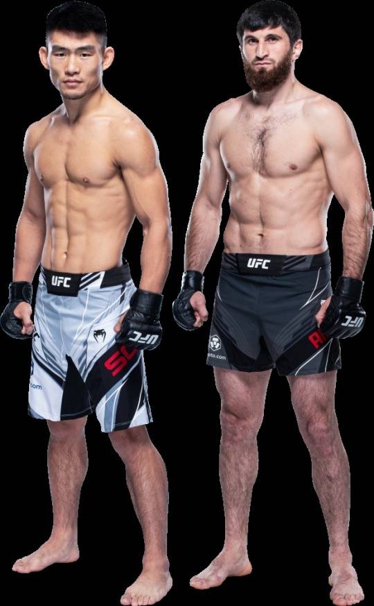 13일 메인카드의 안칼라에프(오른쪽)와 코메인 카드의 송야동(사진=UFC)