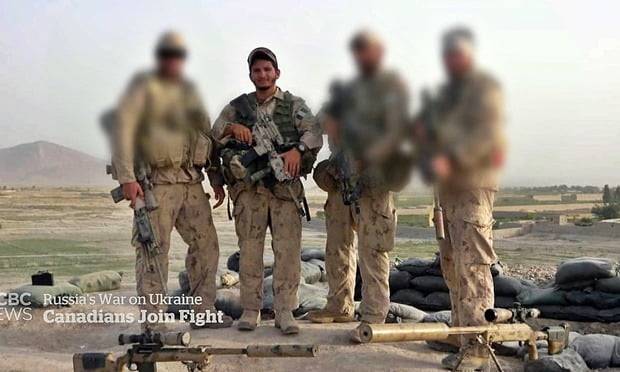 캐나다 근위연대 출신 스나이퍼 '왈리'가 우크라이나 의용대에 가담했다./사진=CBC
