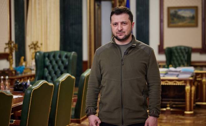 블로디미르 젤렌스키 우크라이나 대통령. 연합뉴스