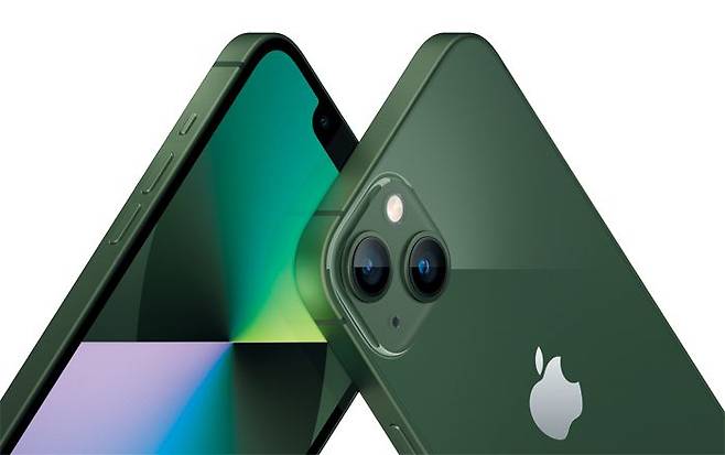 알파인그린·그린 색상의 애플 아이폰13 시리즈