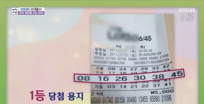 He mentioned the dream that the 2011 lottery winner had before winning the first prize.On March 18th, KBS 1TV AM Plaza talked about Why I buy a lottery ticket, and Kim Seong-su, the winner of the lottery prize in 2011, appeared.Kim Seong-su is the lucky star who won the third prize 10 times, the second prize 1 times, and the first prize 1 times.When asked if MC had dreamed, Kim Seong-su said, Clear water, ancestors, and blood all came to my dreams.When I was a child, I was playing water in a rural stream, and my father, who died, sat on a rock and spilled a lot of coffee.He said, You cant stop me because Im worried about him because hes a child. So I didnt stop him and I played with my friends.I woke up and dreamed, so I went out to the town and bought a lottery ticket of 5,000 won. Kim Seong-su said, I checked the first prize and called my mother and brothers. At first, I did not believe it. I asked them to check it out at night.If it was big money, it was a small amount of money, but I was not greedy. I bought a car for my brothers because I was a brother and sister.I dont think Ive spent a lot of money yet. Ive been invited around to change my car, but Im not greedy.Ive been in a car for over 15 years, and after winning, Ive been in it for 4-5 years.After he asked if he had any money left, Kim Seong-su said, I won 1 billion won at the time, but I have more than half of it in cash.