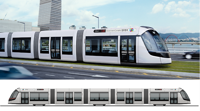 대전 트램 조감도. 대전시 제공