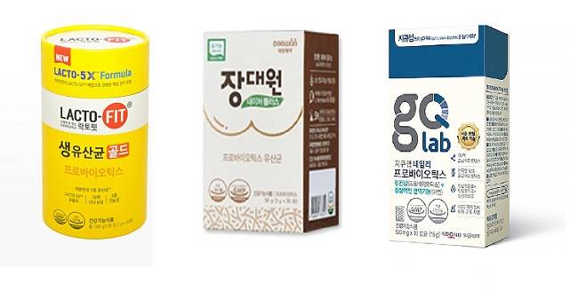 분말 형태의 프로바이오틱스 제품들. /사진=각사 홈페이지