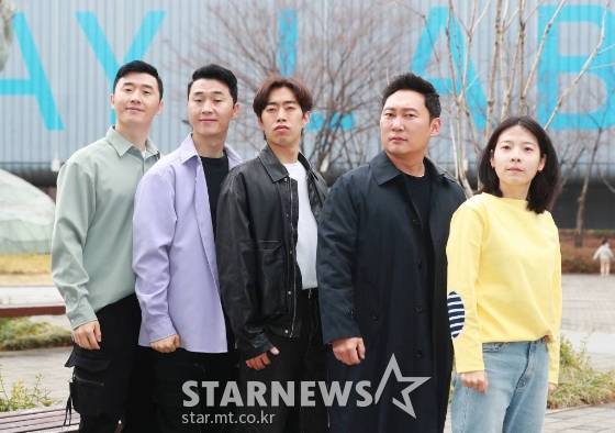 KBS 2TV '개승자' 우승팀 이승윤 팀(이상민(사진 왼쪽부터), 이상호, 심문규, 이승윤, 홍나영) /사진=이동훈 기자 photoguy@
