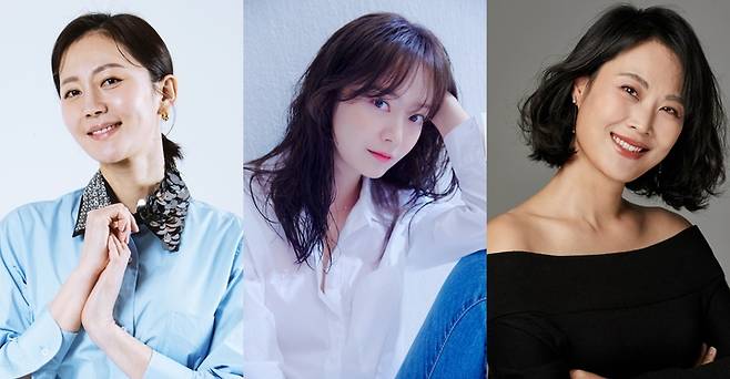 왼쪽부터 염정아, 전소민, 김재화