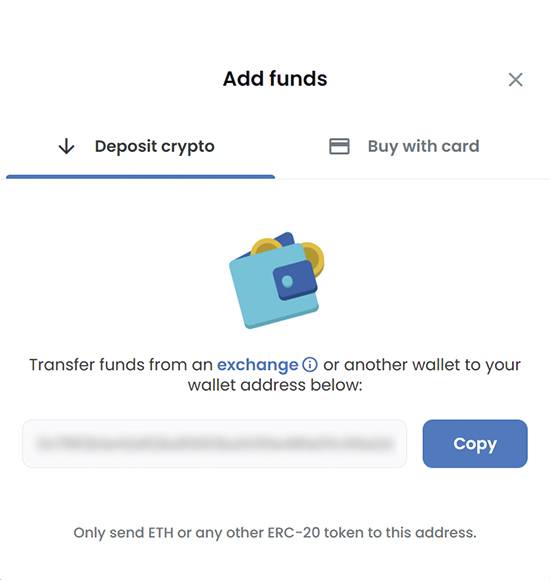(사진2)
NFT 마켓 ‘오픈씨’와 크립토 지갑 ‘메타마스크’ 연동 화면. 사진 1 화면에서 ‘Add Funds’를 누르면 사진2 화면이 나타난다. 이때 ‘Copy’를 눌러 복사한 주소를 국내 가상자산 거래소 출금창에 입력하면 거래소에서 지갑으로 코인을 보낼 수 있다. (오픈씨 캡처)