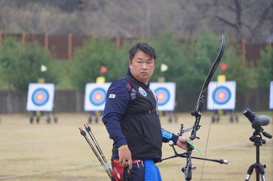 2022 양궁 국가대표 선발전을 통과한 오진혁. [사진 대한양궁협회]