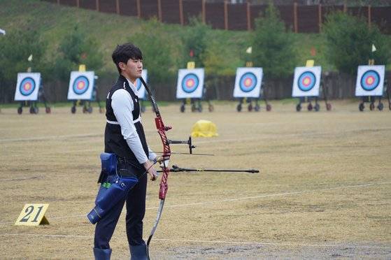 2022 양궁 국가대표 선발전을 통과한 김제덕. [사진 대한양궁협회]