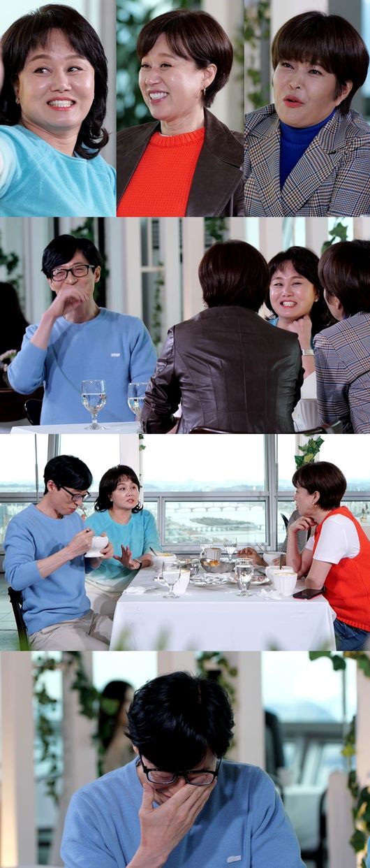 The spicy talk of the sisters who blocked the mouth of comedian Yoo Jae-Suk unfolds.MBC entertainment Hangout with Yo, which is broadcast today (26th), is featured in the special feature of My Sister and I, and the broadcast shows the youngest 51-year-old Yoo Jae-Suk meeting with comedy legends Lee Kyung-sil, Park Mi-sun and Cho Hye-ryun.In this regard, Yoo Jae-Suk in the photo released on the day focuses attention on the way that the pupil earthquake is in the talk of the other world of the sisters.The sisters force, which had been wrinkled by the hot talk of the spicy talk, robbed their eyes and expectations rise for their welcome meeting.In a recent recording, Yoo Jae-Suk said he met with his three sisters for a long time.Yoo Jae-Suk, who has been broadcasting with his sisters such as Lee Mi-joo, Shin Bong-sun, and Jeon So-min, said, I have been saying my sister for a long time.Brother, I am curious about what Yoo Jae-Suk will show in front of my sisters, not my sisters.The three unusual sisters raised the torque level from the beginning and made the Yoo Jae-Suk dizzy.The sisters who showed a girllike appearance saying that the atmosphere of the restaurant was good, showed a hot talk about marriage and husband story, and made Yoo Jae-Suk stumped.Yoo Jae-Suk, who eats only food without being able to intervene in the conversation, laughs.Yoo Jae-Suks sister, Park Mi-sun, said, You are over 50 years old, but you still are.MBCs Hangout with Yo will be broadcast at 6:25 p.m. on the 26th, as well as the question of whether Yoo Jae-Suk will be able to adapt to the direct speech of spicy sisters.MBC