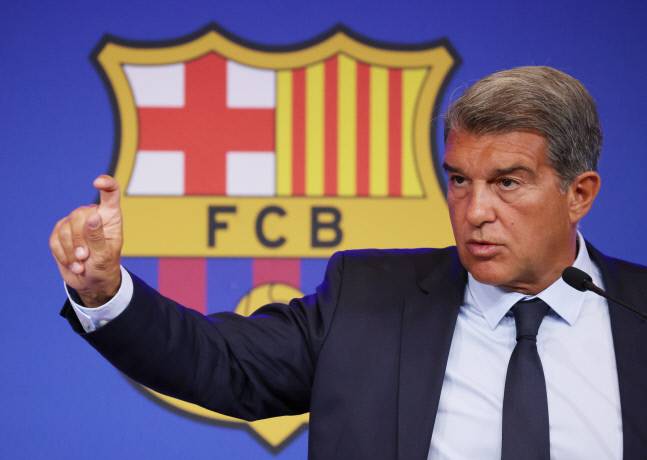 후안 라포르타 FC바르셀로나 회장. 로이터 연합뉴스