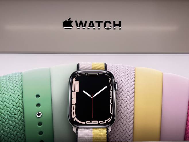 오는 9일 개장할 '애플 명동' 내부 모습. [박혜림 기자/rim@]