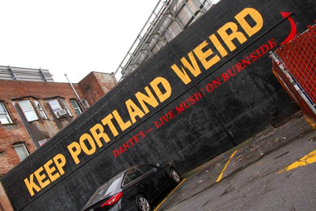 포틀랜드의 슬로건은 ‘Keep Portland Weird(우리를 별난 상태로 내버려둬)다. 게티이미지뱅크