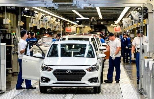 현대차 상트페테르부르크 공장. <현대차 제공>