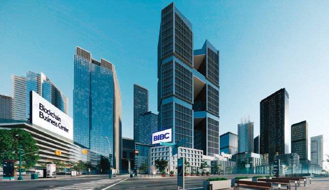 부산국제블록체인 비즈니스센터(BIBC) 완공 후 예상 조감도. [사진 제공 · 미디움]