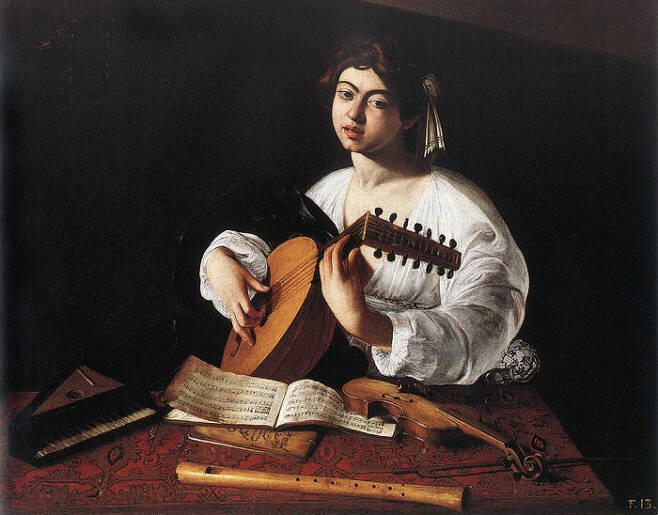 이탈리아의 화가 카라바조(1571 ~ 1610)의 ‘The Lute Player’. 1596년작으로 알려져 있다.