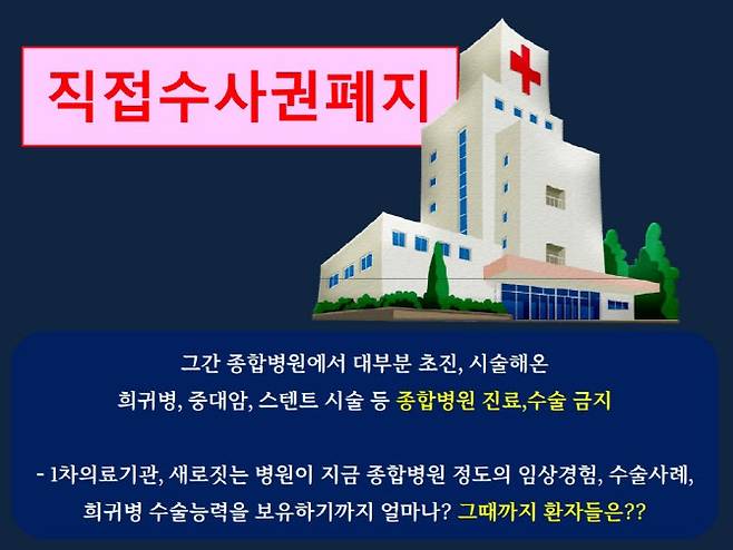 검찰 직접수사권 폐지 반대 이미지 (사진=차호동 검사 제공)