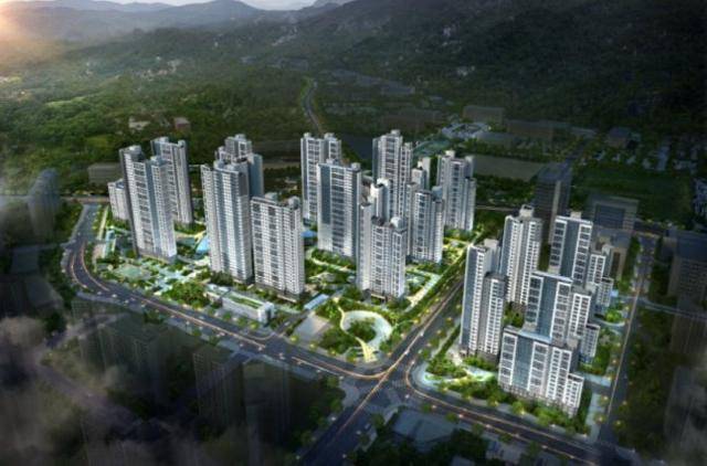 지난해 준공된 과천 위버필드 조감도. SK에코플랜트 제공