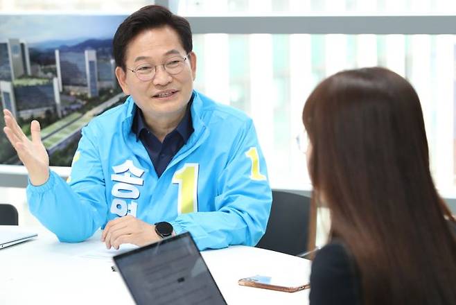 송영길 더불어민주당 서울시장 후보 ⓒ데일리안 류영주 기자
