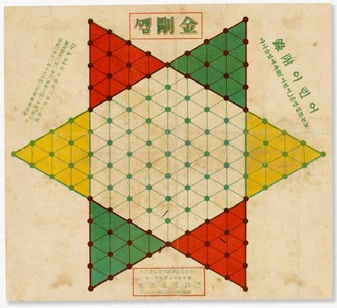 1929년 소파 방정환 선생이 만든 보드게임판 '금강껨'.