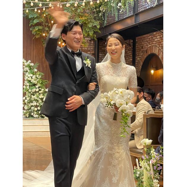 배우 유정호와 차희가 5일 오후 서울 모처에서 결혼식을 올렸다. 홍헤민 기자