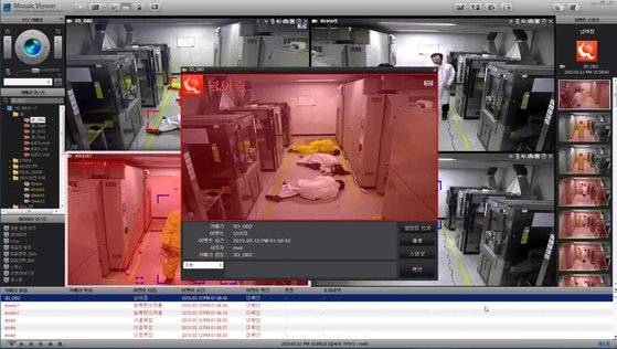 에스원 ‘안전환경형 SVMS’ - AI에 CCTV 기능 결합. 사람 행동 패턴을 분석해 넘어짐 등 위험 징후를 경고한다. [사진 에스원]