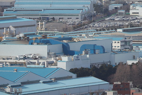 Hyundai Motor"s Ulsan factory. [Photo by MK DB]