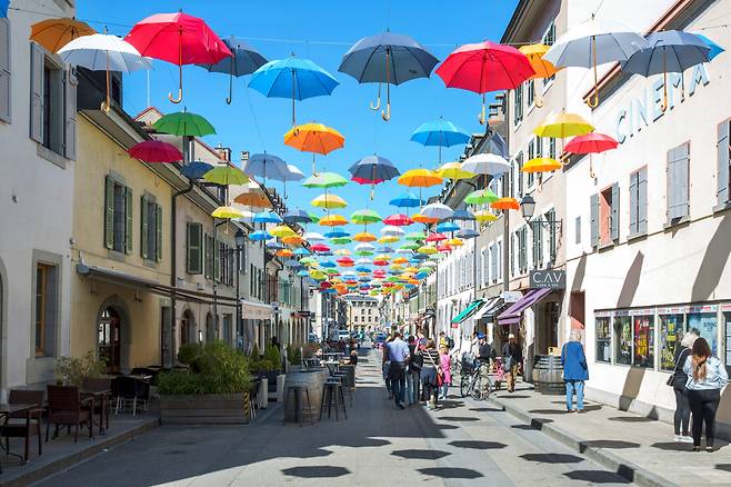 제네바 근교 카루주 장터