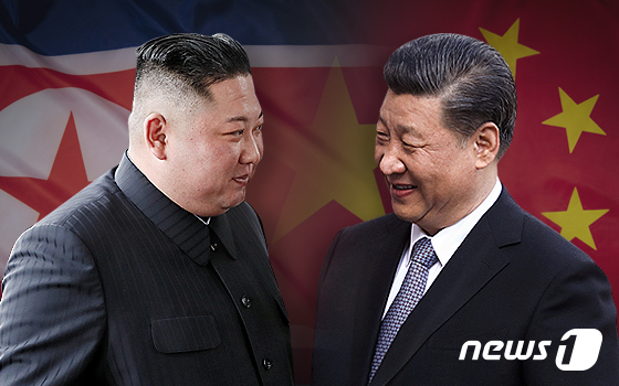 김정은 북한 조선노동당 총비서(왼쪽)과 시진핑 중국국가주석. © News1 최수아 디자이너