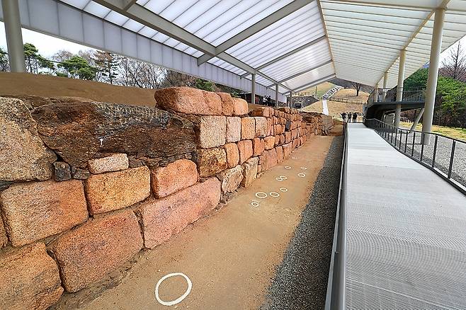 한양도성 유적 전시관[사진/조보희 기자]