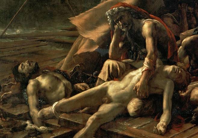 테오도르 제리코, 메두사호의 뗏목(일부), 491x716cm, 1819