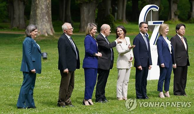 G7 외무장관회의 [로이터 연합뉴스 자료사진. 재판매 및 DB 금지]