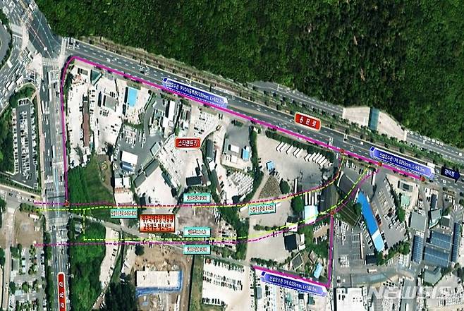 ⓒ제주시(오수관로 정비공사 위치도)