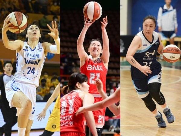 김소니아·김진영·김애나(왼쪽부터). 스포츠동아DB·사진제공 | WKBL