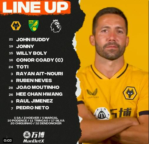 사진. 울버햄튼 SNS 캡처