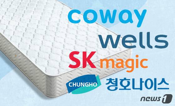 매트리스 렌털 사업에 진출한 렌털 업체들© News1 최수아 디자이너