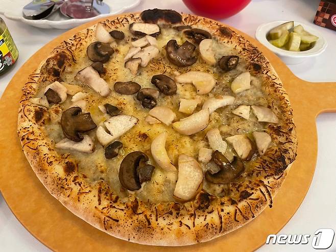 오뚜기 트러플풍기 피자. © 뉴스1 신민경 기자