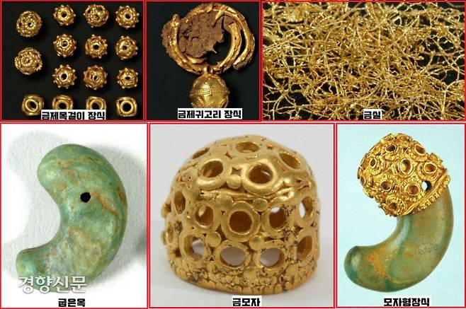 왕흥사 목탑터에서 확인된 공양구들. 백제예술의 정수를 보여주고 있다.|국립부여문화재연구소 제공