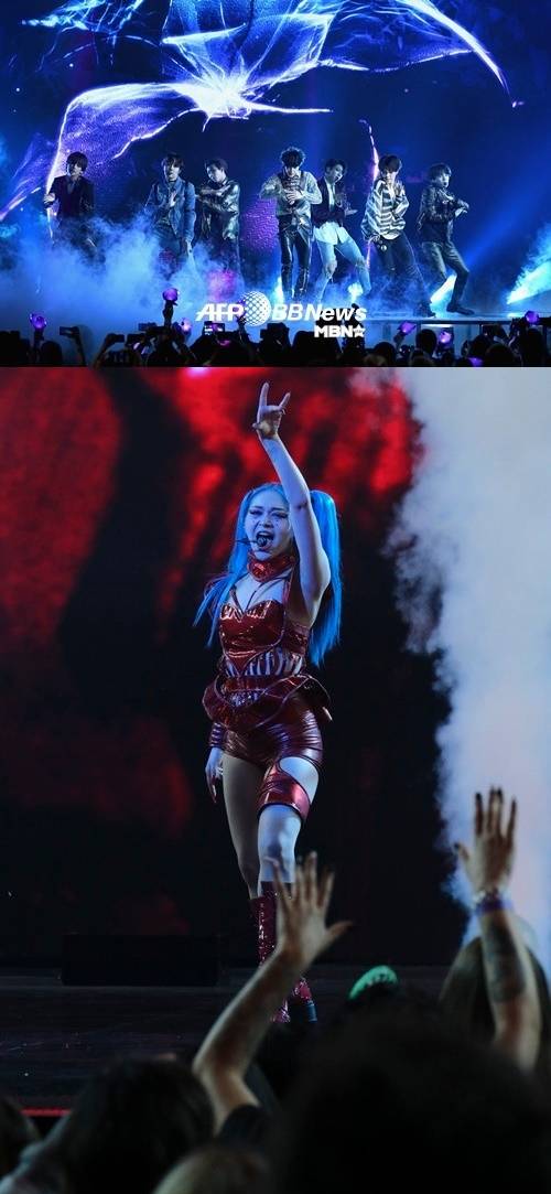 ‘2022 빌보드 뮤직 어워드(Billboard Music Awards 2022)’ 개최 사진=ⓒAFPBBNews = News1, NBC ‘아메리칸 송 콘테스트(American Song Contest)’